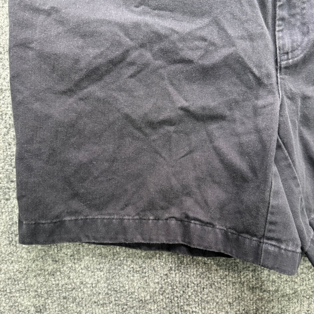 Lands End Elastic Waist Chino Shorts Mens M Black 5.5" Inseam Casual Twill - Picture 5 of 12